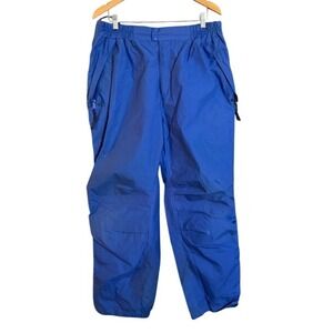 EMS Eastern Mountain Sports Royal Blue Nylon Ski Snowboard Pants Size XL
